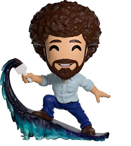 Youtooz Bob Ross Happy Accidents Action Figure, Bob Ross Figure 5' Vinyl Figure - Youtooz Bob Ross Collection