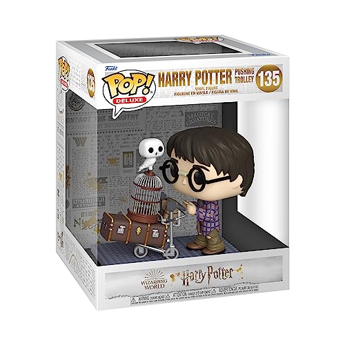 Funko Pop! Deluxe: HP Anniversary - Harry Potter Pushing Trolley - Figura de Vinilo Coleccionable - Idea de Regalo- Mercancia Oficial - Juguetes para Niños y Adultos - Movies Fans