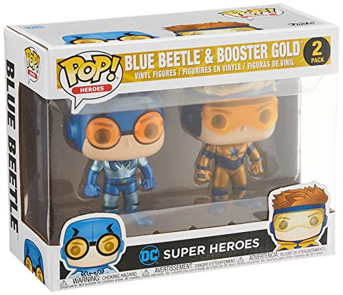 Funko Pop! Blue Beetle & Booster Gold Metallic