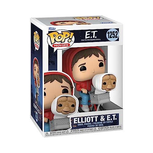 Funko Pop! Movies: ET - Elliott - Elliot With ET In Bike Basket - E.T. The Extra Terrestrial - Figura de Vinilo Coleccionable - Idea de Regalo- Mercancia Oficial - Juguetes para Niños y Adultos