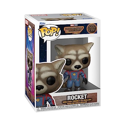 Funko Pop! Vinyl: Marvel - Guardians Of The Galaxy 3 - Rocket Raccoon - Guardianes de la Galaxia - Figura de Vinilo Coleccionable - Idea de Regalo- Mercancia Oficial - Juguetes para Niños y Adultos