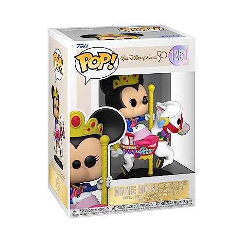 Funko Pop! Disney: WDW50- Minnie Mouse Carrousel - Disney World 50th Anniversary - Figura de Vinilo Coleccionable - Idea de Regalo- Mercancia Oficial - Juguetes para Niños y Adultos