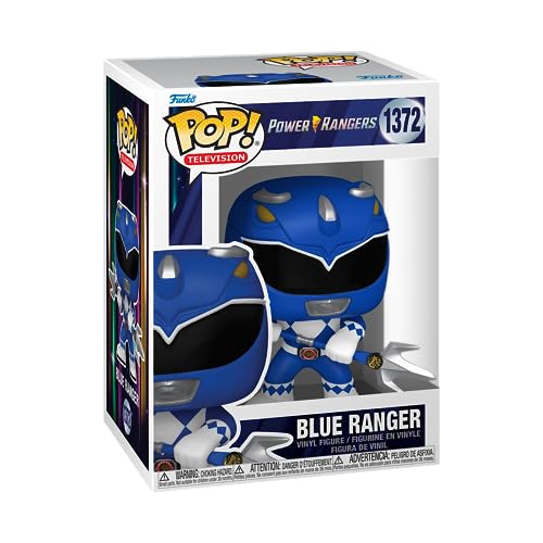 Funko Pop! TV: Mighty Morphin Power Rangers 30th - Blue Ranger - Power Rangers TV - Figura de Vinilo Coleccionable - Idea de Regalo- Mercancia Oficial - Juguetes para Niños y Adultos - TV Fans